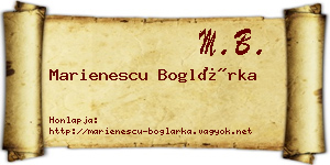 Marienescu Boglárka névjegykártya